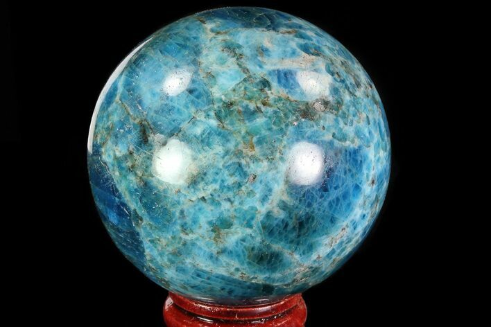 Bright Blue Apatite Sphere - Madagascar #83376